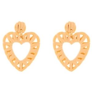 🌵4/$30 New Woven Raffia Heart Earrings